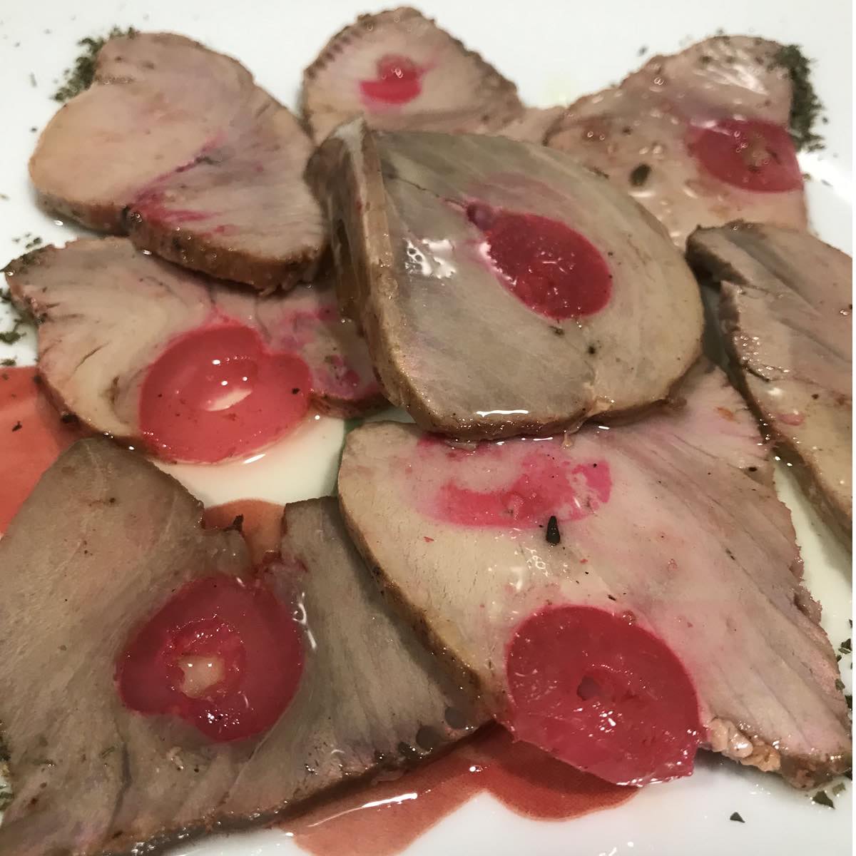Atún rojo con cerezas y aceite de oliva Virgen Extra - Imagen 2